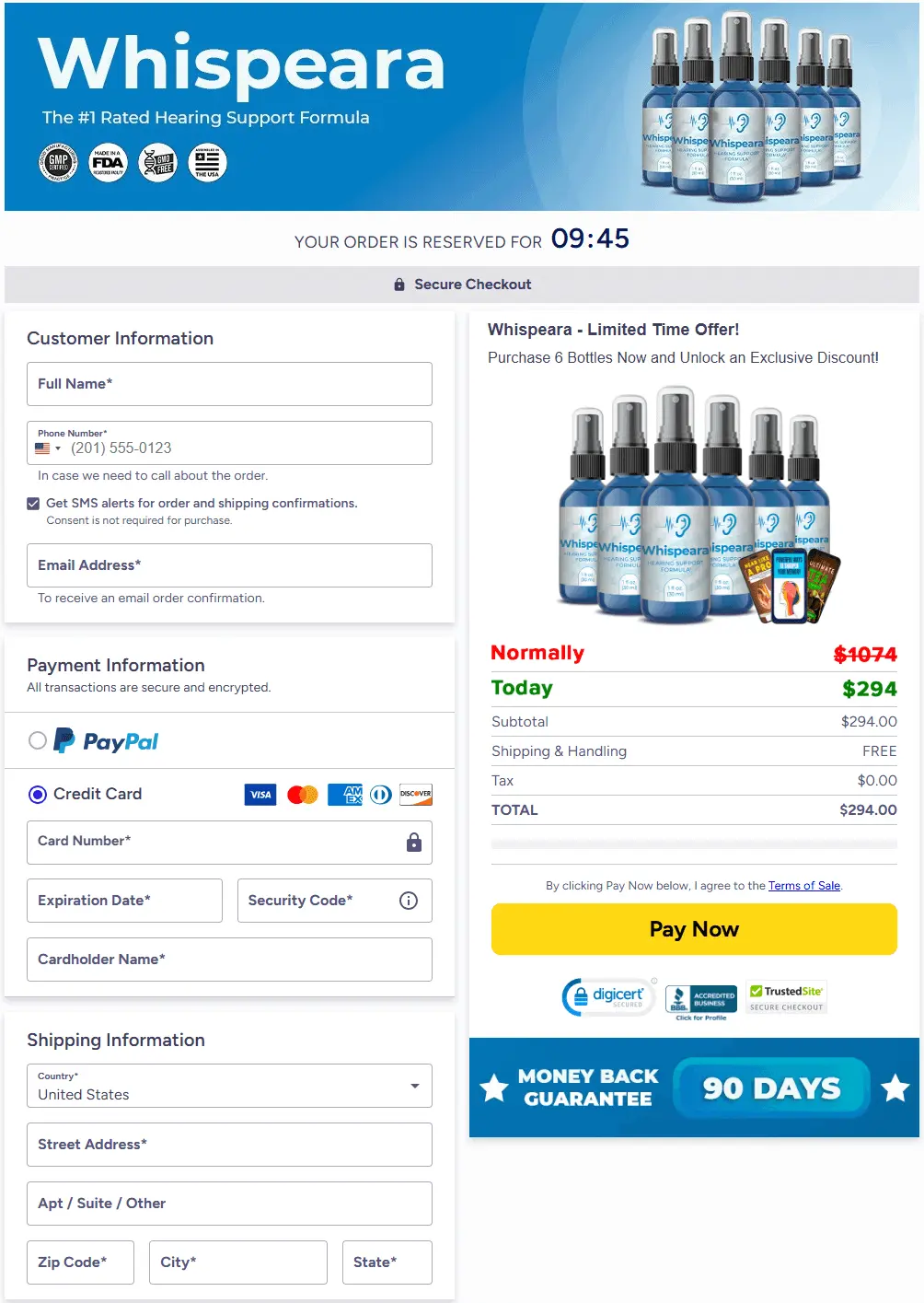 whispeara buy page